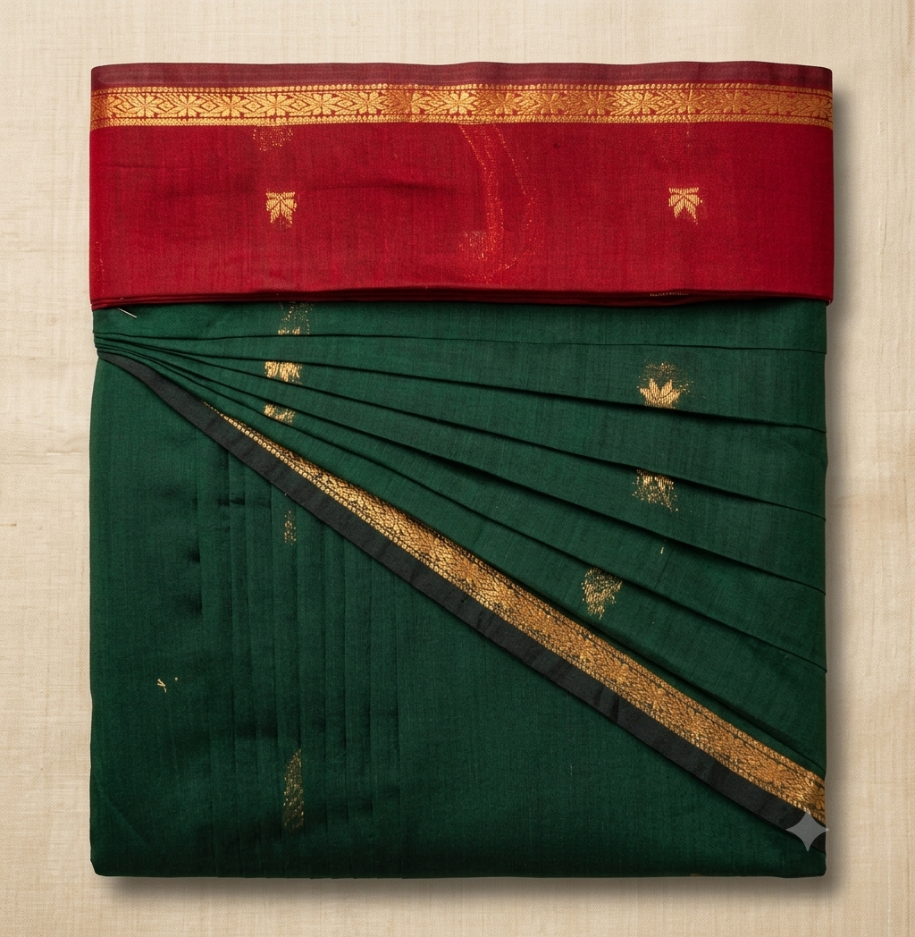 Box Pleat Saree 1